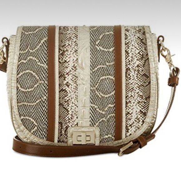 BRAHMIN Handbag Limestone Oleta Sonny Leather Crossbody Bag handbag AUTHENTIC - Picture 13 of 16